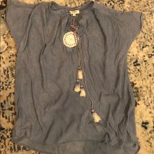 Women’s Umgee Denim Top Small. New With Tags